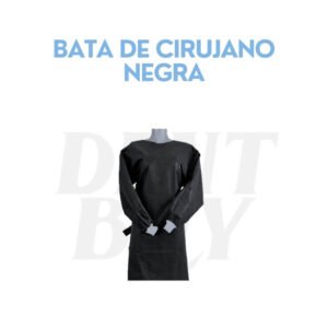 BATA DE CIRUJANO NEGRA