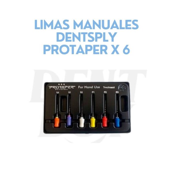 LIMAS MANUALES DENTSPLY PROTAPER X 6