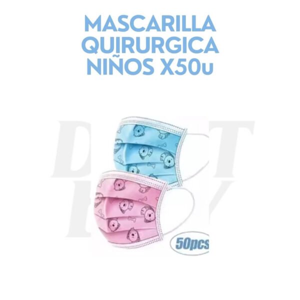 MASCARILLA QUIRURGICA NIÑOS X50u