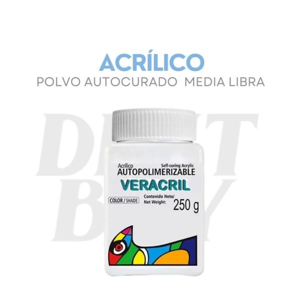 POLVO 1/4 ACRILICO AUTOCURADO TRANSPARENTE (R)