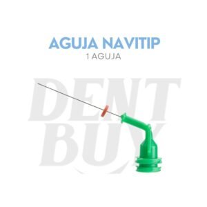 AGUJA NAVITTIPS ANGULADAS 27MM VERDE