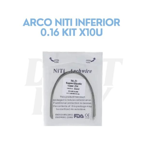 ARCO NITI INFERIOR 0.16 KIT X10U