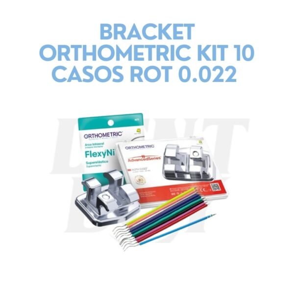 BRACKET ORTHOMETRIC KIT 10 CASOS ROT 0.022