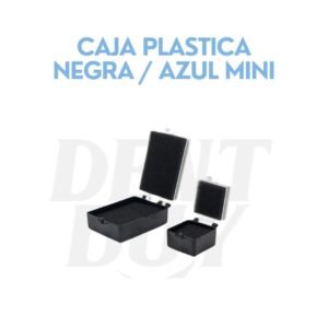 CAJA PLASTICA NEGRA / AZUL MINI