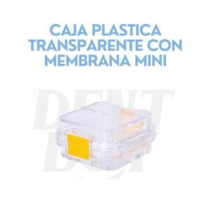 CAJA PLASTICA TRANSPARENTE CON MEMBRANA MINI