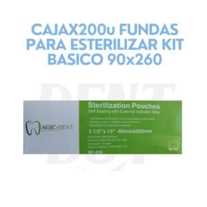 CAJAX200u FUNDAS PARA ESTERILIZAR KIT BASICO 90x260