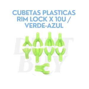 CUBETAS PLASTICAS RIM LOCK X 10U / VERDE-AZUL