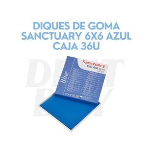 DIQUES DE GOMA SANCTUARY 6X6 AZUL CAJA 36U