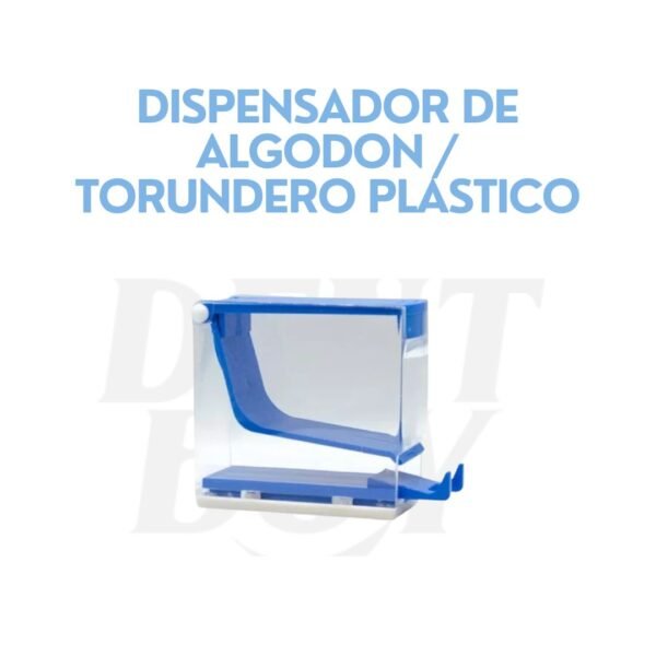 DISPENSADOR DE ALGODON / TORUNDERO PLASTICO