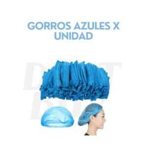 GORROS AZULES X UNIDAD