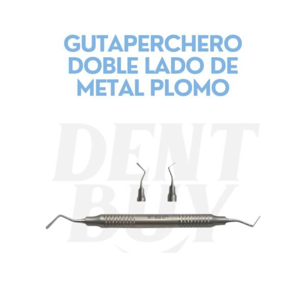 GUTAPERCHERO DOBLE LADO DE METAL PLOMO