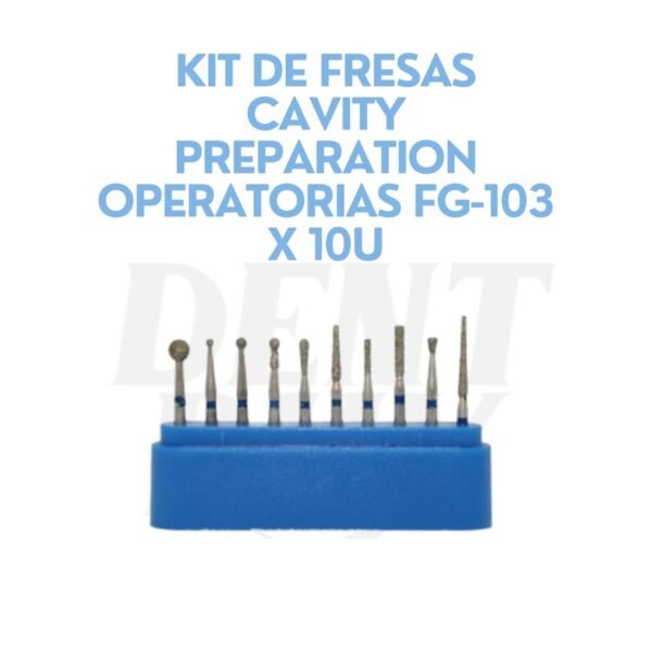 KIT DE FRESAS CAVITY PREPARATION OPERATORIAS FG-103 X 10U