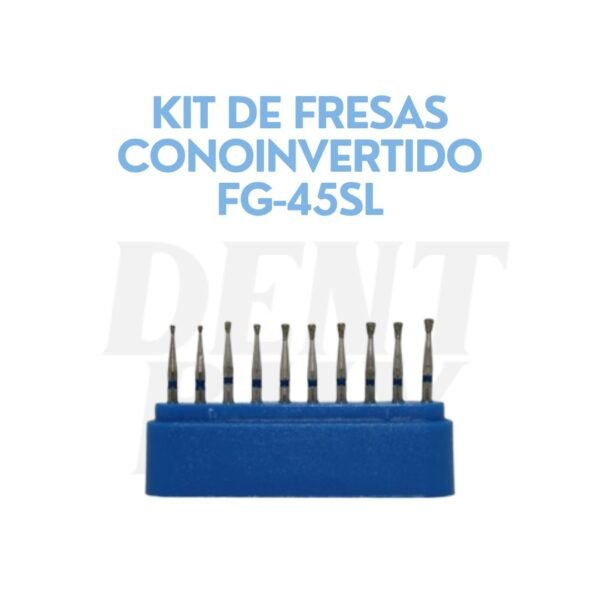 KIT DE FRESAS CONO INVERTIDO FG-45SL