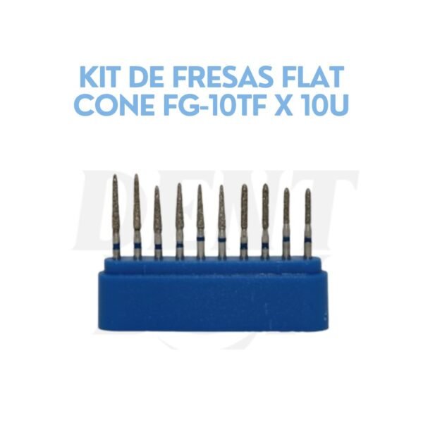 KIT DE FRESAS FLAT CONE FG-10TF X 10U