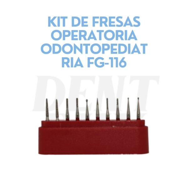 KIT DE FRESAS OPERATORIA ODONTOPEDIATRIA FG-116