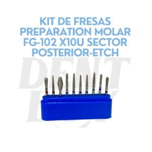 KIT DE FRESAS PREPARATION MOLAR FG-102 X10U SECTOR POSTERIOR