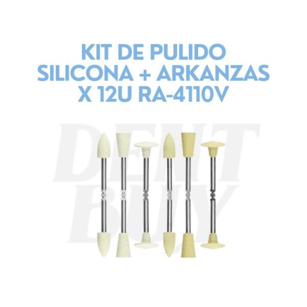 KIT DE PULIDO SILICONA + ARKANZAS X 12U RA-4110V