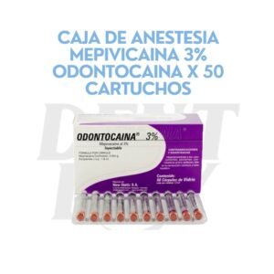 CAJA DE ANESTESIA MEPIVICAINA 3% ODONTOCAINA X 50 CARTUCHOS