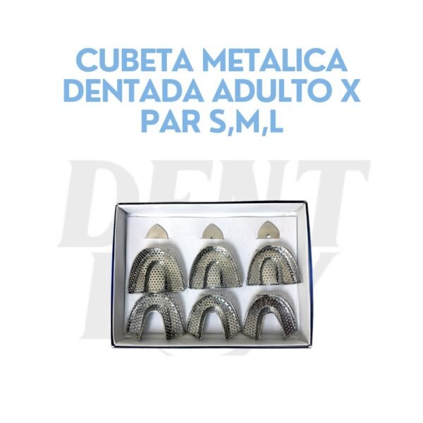 CUBETA METALICA DENTADA ADULTO X PAR S,M,L