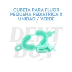 CUBETA PARA FLUOR PEQUEÑA PEDIATRICA X UNIDAD / VERDE