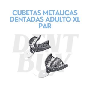 CUBETAS METALICAS DENTADAS ADULTO XL PAR