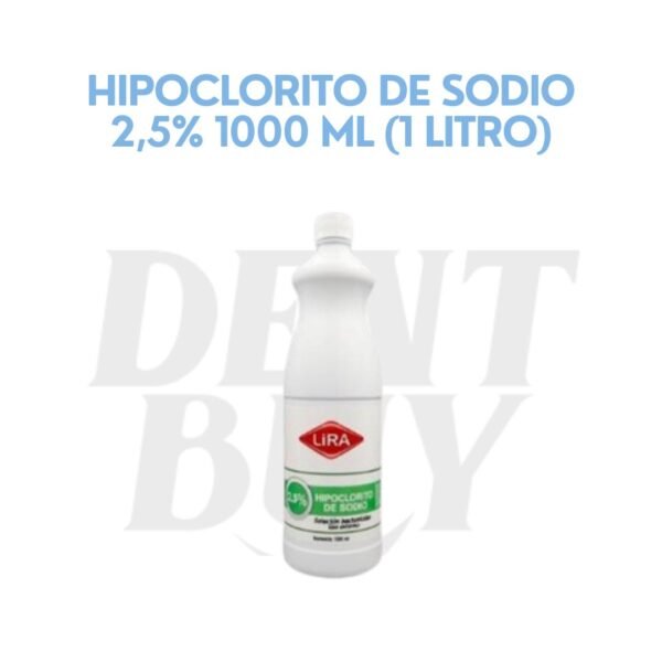 HIPOCLORITO DE SODIO 2,5% 1000 ML (1 LITRO)