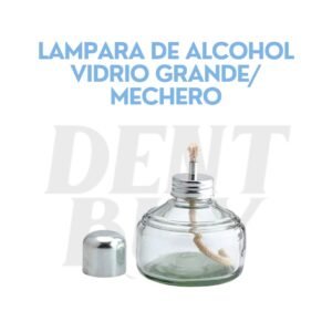 LAMPARA DE ALCOHOL VIDRIO GRANDE/ MECHERO