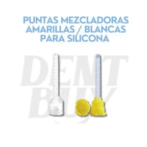 PUNTAS MEZCLADORAS AMARILLAS / BLANCAS PARA SILICONA