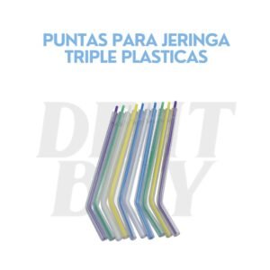 PUNTAS PARA JERINGA TRIPLE PLASTICAS