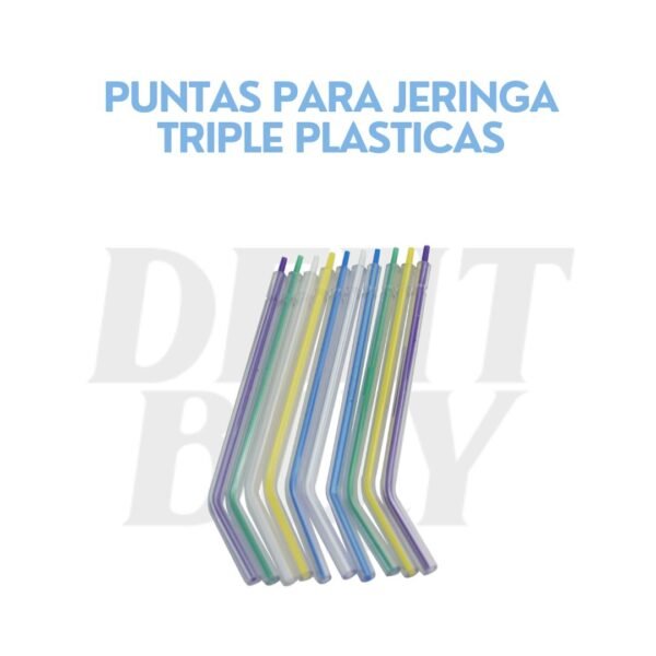 PUNTAS PARA JERINGA TRIPLE PLASTICAS
