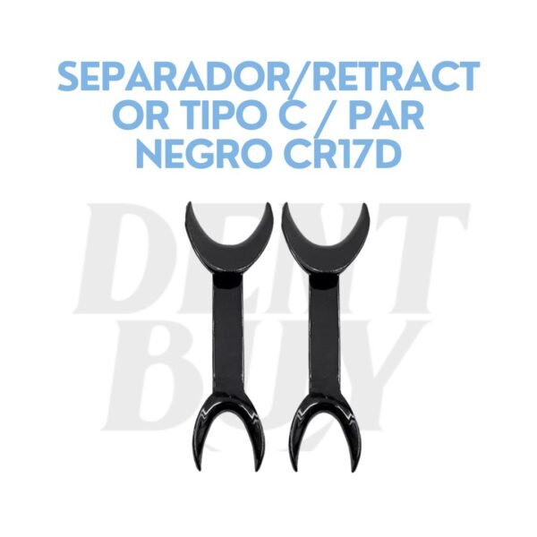SEPARADOR/RETRACTOR TIPO C / PAR NEGRO CR17D