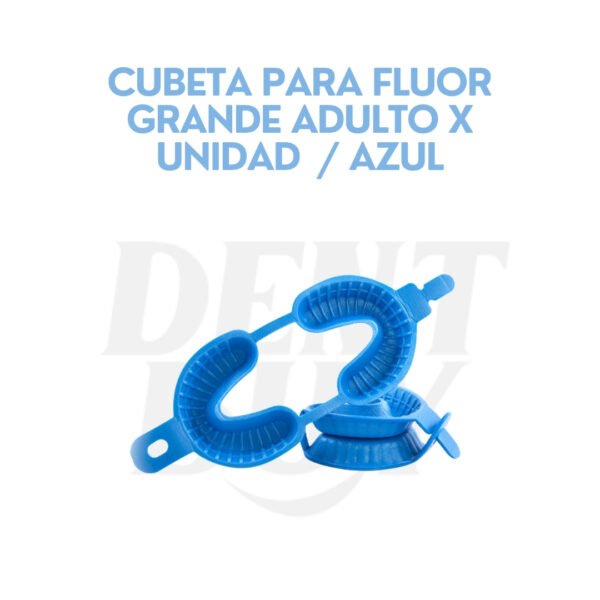 CUBETA PARA FLUOR GRANDE ADULTO X UNIDAD  / AZUL