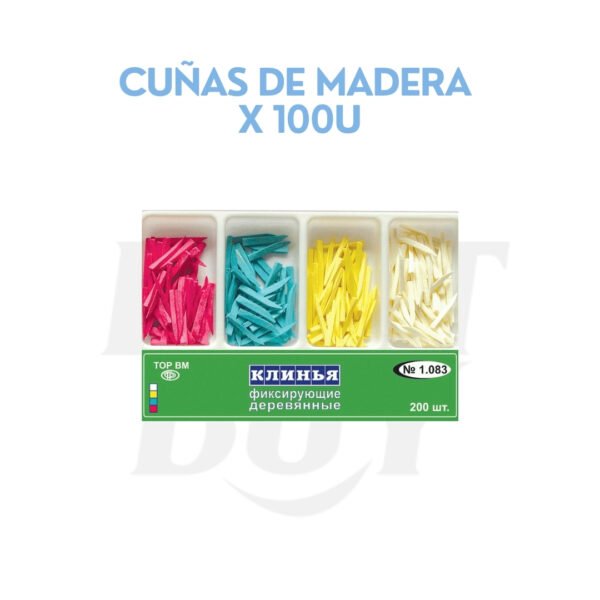 CUÑAS DE MADERA X 100U
