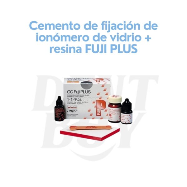 Cemento de fijación de ionómero de vidrio + resina FUJI PLUS