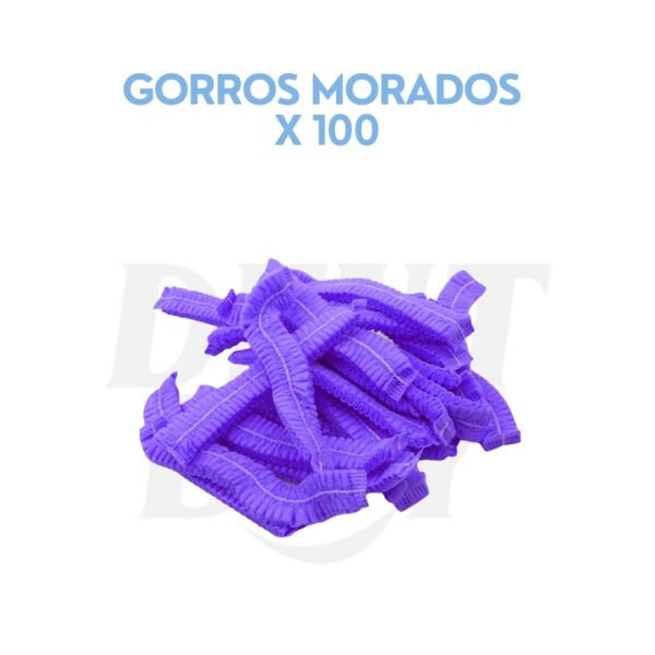 GORROS MORADOS X 100