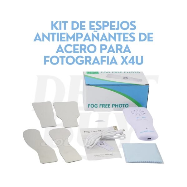KIT DE ESPEJOS ANTIEMPAÑANTES DE ACERO PARA FOTOGRAFIA X4U