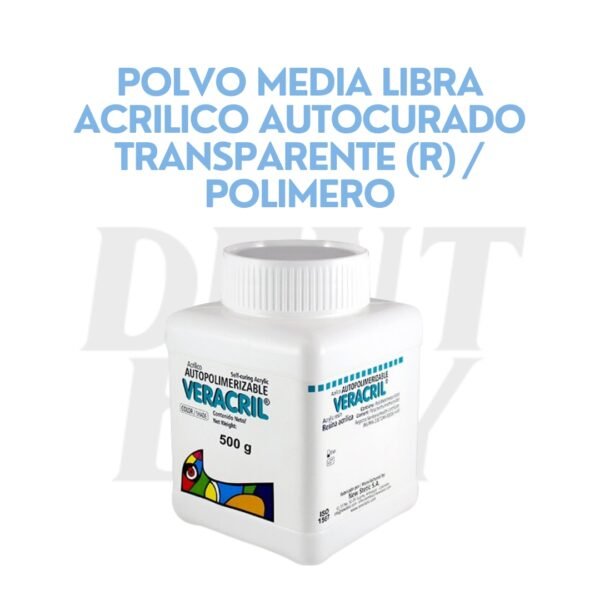 POLVO MEDIA LIBRA ACRILICO AUTOCURADO TRANSPARENTE (R) / POLIMERO