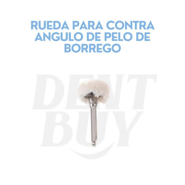 RUEDA PARA CONTRA ANGULO DE PELO DE BORREGO