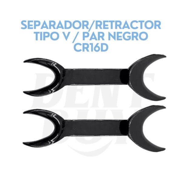 SEPARADOR/RETRACTOR TIPO V / PAR NEGRO CR16D