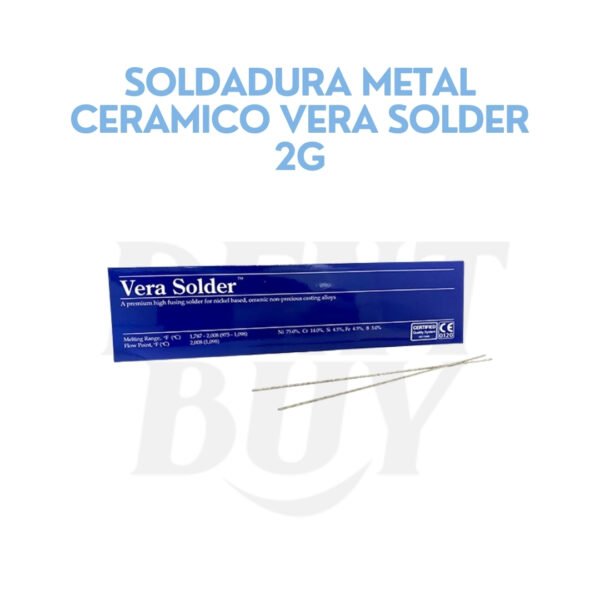 SOLDADURA METAL CERAMICO VERA SOLDER 2G