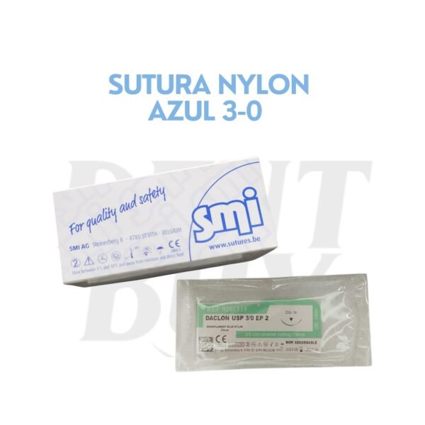 SUTURA NYLON AZUL 3-0