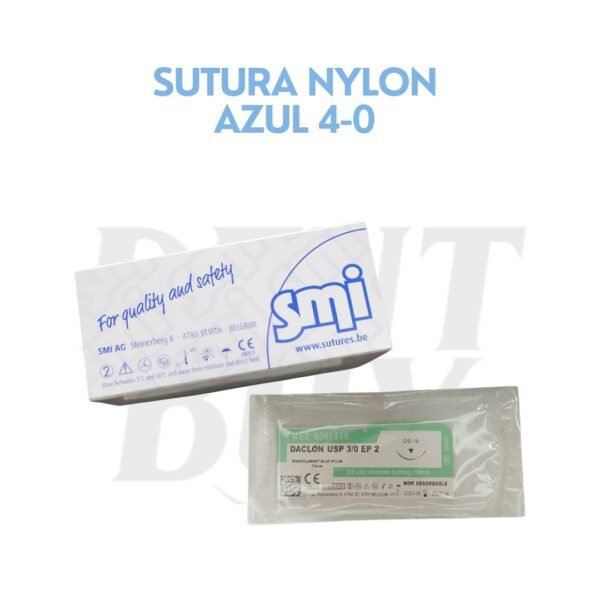 SUTURA NYLON AZUL 4-0