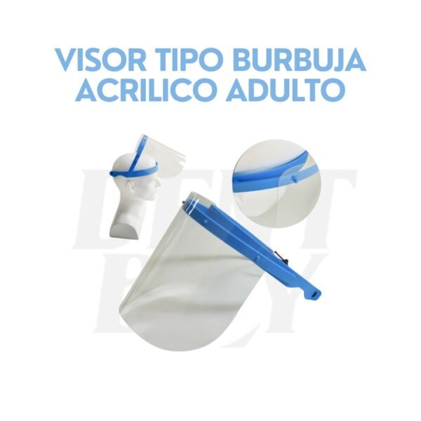 VISOR TIPO BURBUJA ACRILICO ADULTO