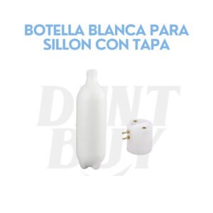 BOTELLA BLANCA PARA SILLON CON TAPA