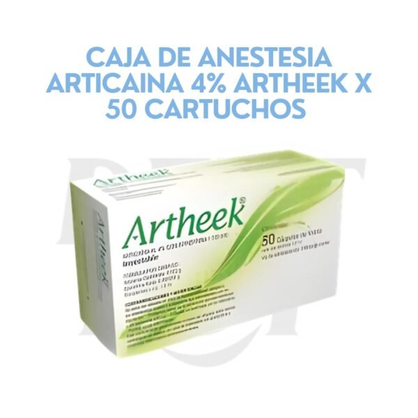 CAJA DE ANESTESIA ARTICAINA 4% ARTHEEK X 50 CARTUCHOS