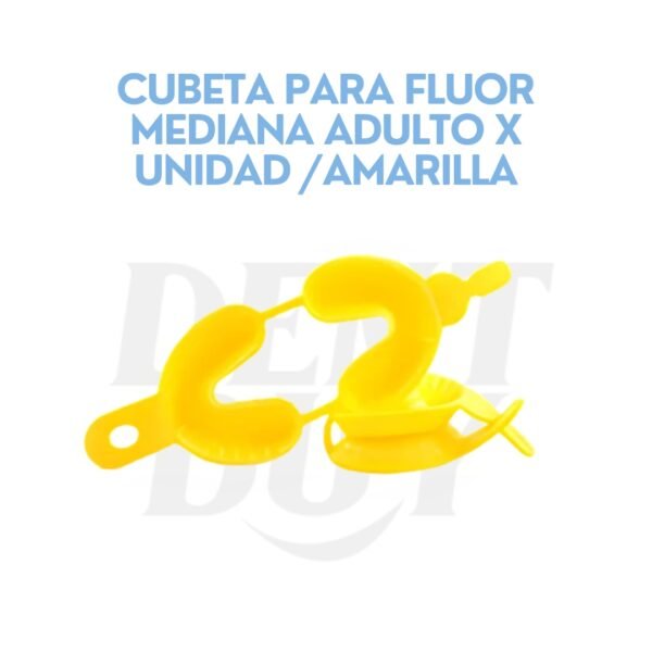 CUBETA PARA FLUOR MEDIANA ADULTO X UNIDAD /AMARILLA