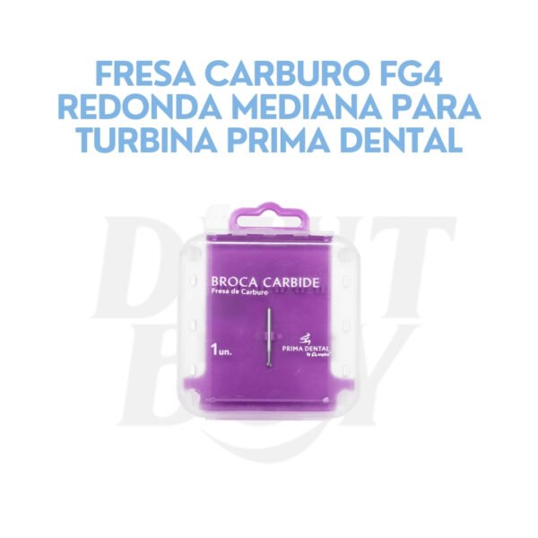 FRESA CARBURO FG4 REDONDA MEDIANA PARA TURBINA PRIMA DENTAL