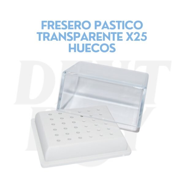 FRESERO PASTICO TRANSPARENTE X25 HUECOS