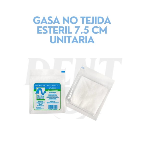 GASA NO TEJIDA ESTERIL 7.5 CM UNITARIA