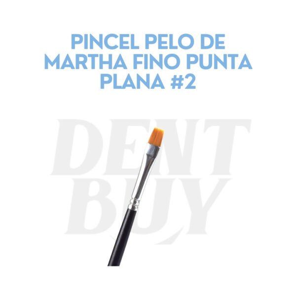 PINCEL PELO DE MARTHA FINO PUNTA PLANA #2